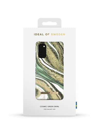 Printed Case Galaxy S20 Cosmic Green Swirl