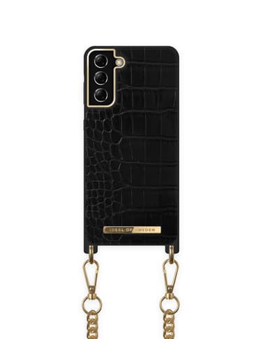 Necklace Case Galaxy S21Plus Jet Black Croco