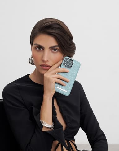Atelier Case iPhone 12PM/13PM Soft Blue Croco