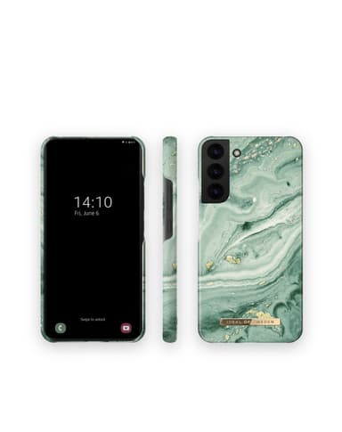 Printed Case Galaxy S22P Mint Swirl Marble