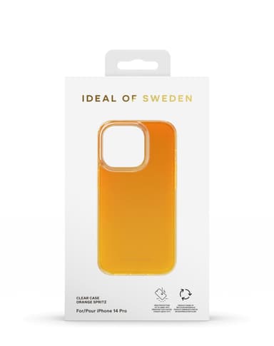 Clear Case iPhone 14PR Orange Spritz