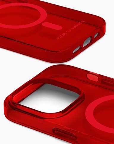 Clear Case MagSafe iPhone 13/14/15 Radiant Red