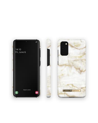 Printed Case Galaxy S20 Golden Pearl Marble
