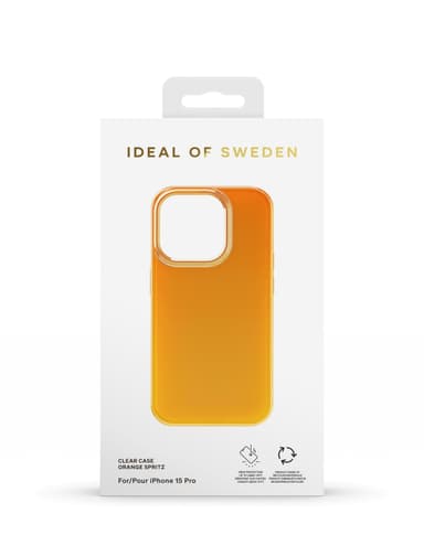 Clear Case iPhone 15PR Orange Spritz