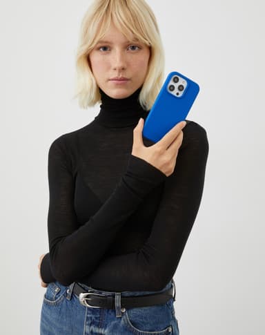 Silicone Case MagSafe iPhone 15PM Cobalt Blue