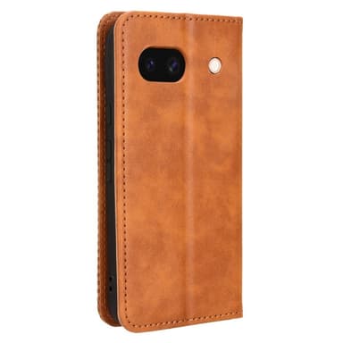 För Google Pixel 8a Plånboksfodral Exklusivt - Brun