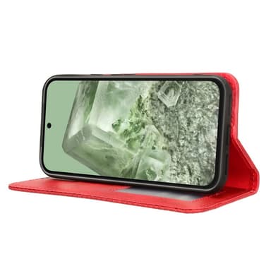 För Google Pixel 8a Plånboksfodral Exklusivt - Röd