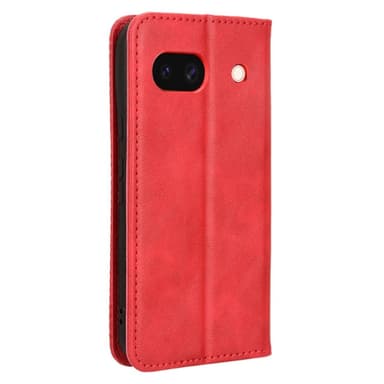 För Google Pixel 8a Plånboksfodral Exklusivt - Röd