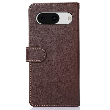 KHAZNEH Plånboksfodral till Google Pixel 8a - Brun/Blå