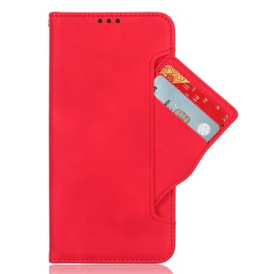 Till Google Pixel 8a Plånboksfodral med korthållare  - Röd