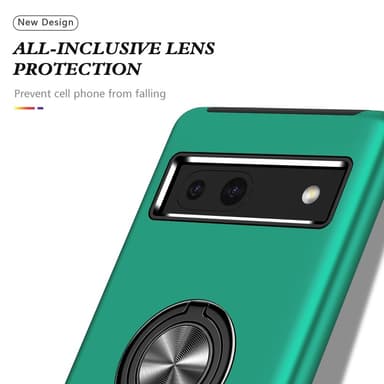 Till Pixel 8a Hybrid skal med Finger Ring - Grön