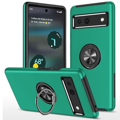Till Pixel 8a Hybrid skal med Finger Ring - Grön