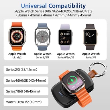PowerBank För A Watch Series 1-3 42 4-6 SE 44 7-9 45 Ultra+2 49