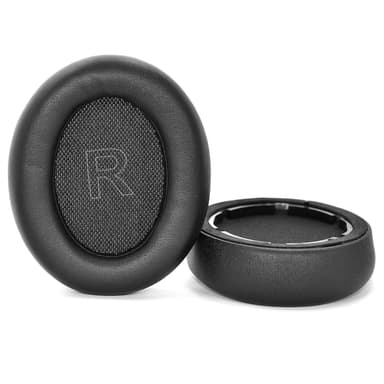 Öronkuddar i proteinläder för Anker Soundcore Life Q10/Q10 BT Svart