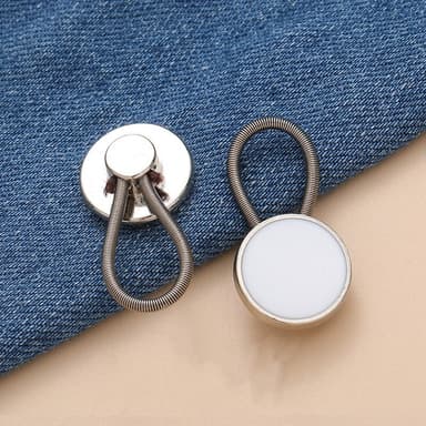 12-pack midjeförlängare för jeans – No Sew Knappförlängare 10 mm