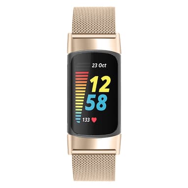 Fitbit Charge 5 armband rostfritt stål Guld