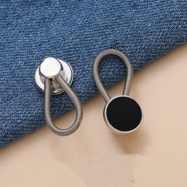 12-pack midjeförlängare för jeans – No Sew Knappförlängare 10 mm