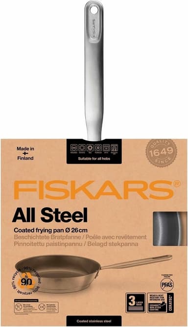 Fiskars All Steel - stekpanna, 26 cm.