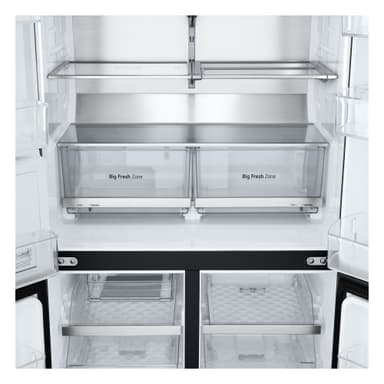 LG InstaView Side-by-side GMG960EVEE (svart)