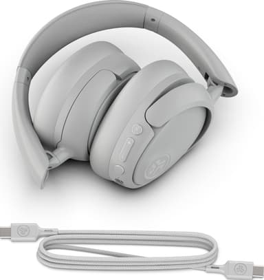 JLab JBuds Lux ANC trådlösa around ear-hörlurar (molnvita)