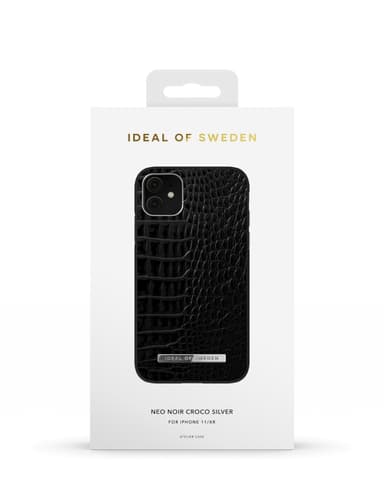 Atelier Case iPhone 11/XR Neo Noir Croco Silver