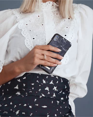 Fashion Case iPhone Xs Max Black Marble