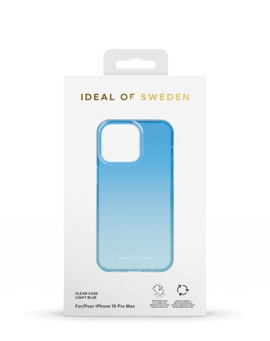 Clear Case iPhone 15PM Light Blue