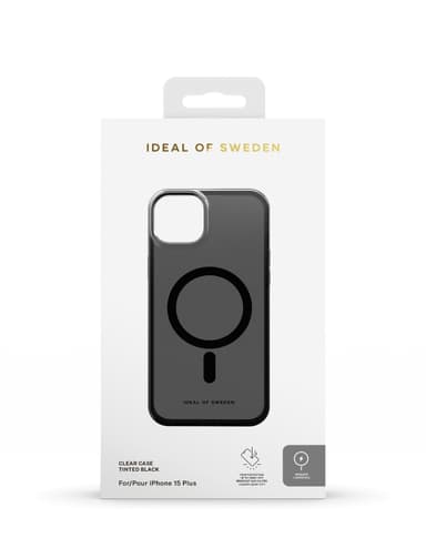 Clear Case MagSafe iPhone 15PL Tinted Black