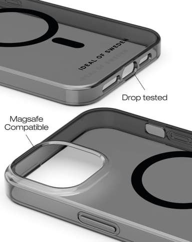 Clear Case MagSafe iPhone 15PL Tinted Black
