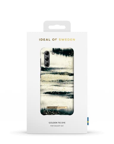 Printed Case Galaxy S21 Golden Tie Dye