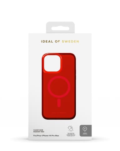 Clear Case MagSafe iPhone 14PM Radiant Red