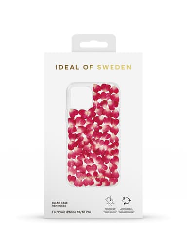 Clear Case iPhone 12/12P Red Roses