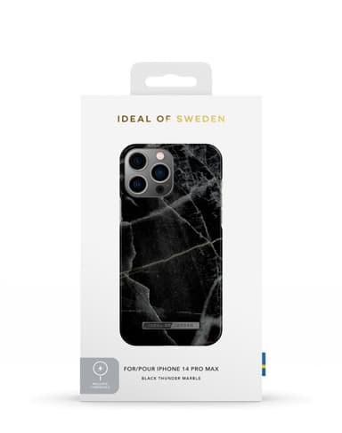 Printed Case MagSafe iPhone 14PM Black Thunder