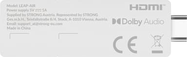 Strong Leap Air Google TV Stick 4K UHD-streamingenhet (vit)