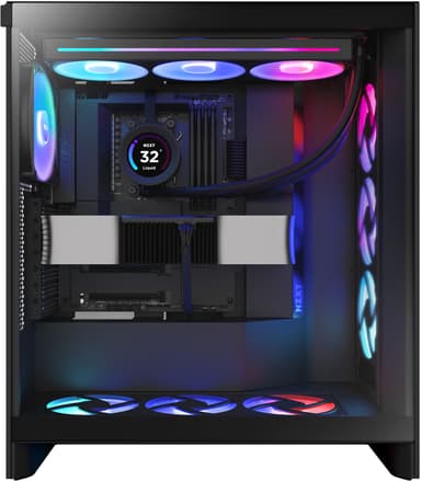 NZXT H7 Flow RGB 2024 PC-chassi (svart)