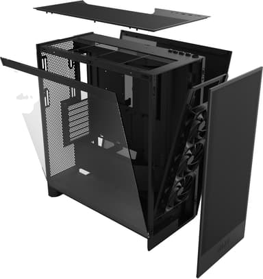 NZXT H7 Flow 2024 PC chassi (svart)