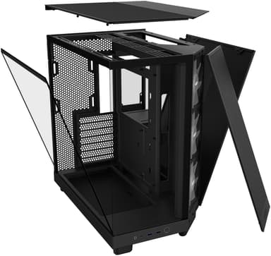NZXT H6 Flow RGB 2024 PC chassi (svart)