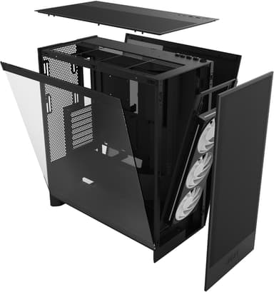 NZXT H7 Flow RGB 2024 PC-chassi (svart)