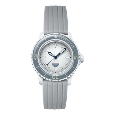 Silikon klockremsbyte för Blancpain X Swatch Grå