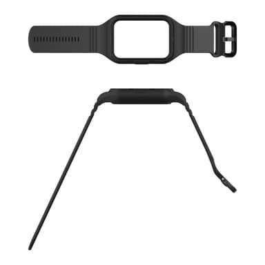 Silikon integrerat klockband för Xiaomi Mi Band 8 Pro Svart