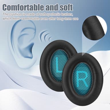 Öronkuddar för Bose QC35 I/II, QC25, QC15, QC 2 AE 2, AE 2i, AE 2w, So