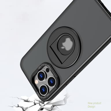 Magnetiskt Skyddsfodral med Stativ för IPhone Svart  iPhone 15