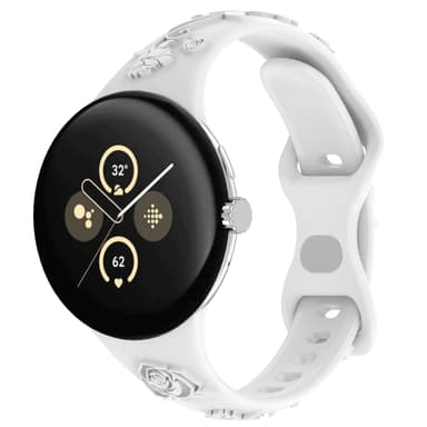 Silikonarmband för Google Pixel Watch 2 Vit