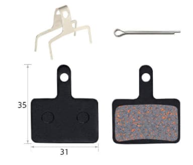 Cykelbromsbeläggskiva för Shimano Deore M315 /M355 /M375