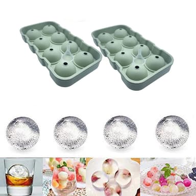 8-Sfärig Isbollsform 2-pack gräs färg