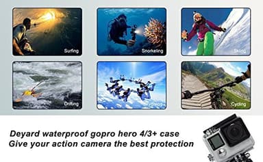 GoPro Hero 3/3+/4 vattentätt skal Transparent