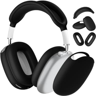 Silikonfodral för AirPods Max hörlurar - Black