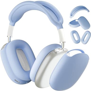 Silikonfodral för AirPods Max hörlurar - Light Blue
