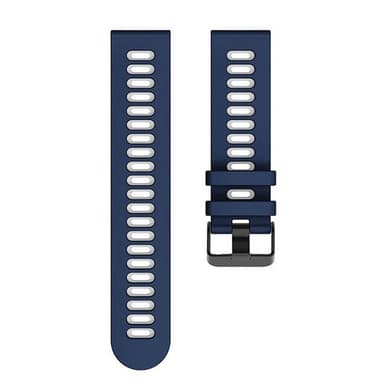 Twin klockarmband till Garmin VivoActive 5 - Blå/vit