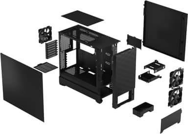 Fractal Pop Air PC-chassi (solid svart)